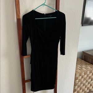 Elegant Black Contour Dress